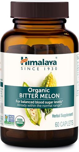Himalaya Organic Bitter Melon for Glucose Metabolism, 660 mg, 60 Caplets, 2 Pack in Kuwait