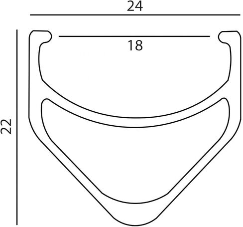 VELOCITY AEROHEAT DYAD RIM 20" 36H BLACK TUBE ONLY DOUBLE WALL in Kuwait