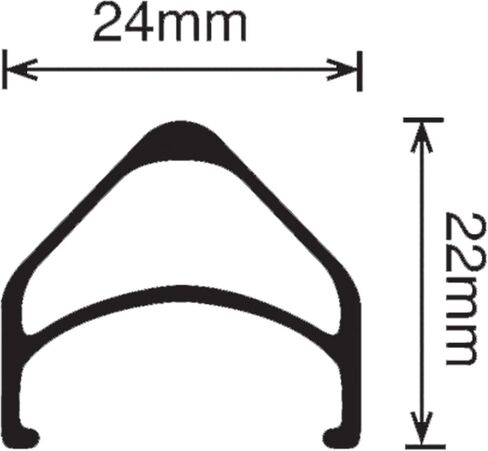 Velocity Dyad Rim - 700c, 36H, Black Msw in Kuwait
