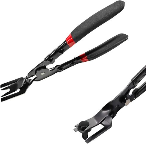 Panel Clip Removal Plier, Automotive Door Panel Upholstery Trim Clip Removal Tool Plier, Remove Push Pin and Press in Trim Clip Fasteners Lift Action Plier, Car Accessories in Kuwait