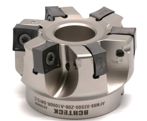 AFM88-02500-Z06-A1000R-SN12-C 2.50 بوصة ضياء. قاطعة الطحن، 88 درجة رصاص. 6 أسنان مع 8 حواف قطع in Kuwait