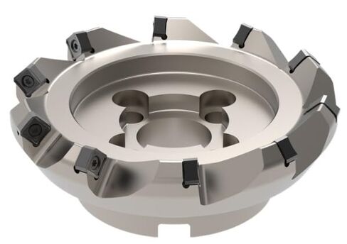 AFM45-06000-Z10-A1500R-SN12 6.00 Inch Dia. Milling Cutter, 45° Lead. 10 Teeth with 8 Cutting Edges in Saudi Arabia