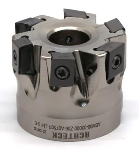 ASM90-02000-Z06-A0750R-LN13-C 2.00 Inch Dia. Milling Cutter, 90° Lead. 6 Teeth with 4 Cutting Edges in Saudi Arabia