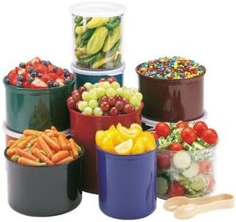 Cambro CP15148 Salad Crock with Lid 1-1/2 Quart, Brown in Saudi Arabia