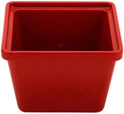 GET Enterprises ML-148-R Melamine Salad Crock - Square 28 oz. Capacity, Red in Saudi Arabia