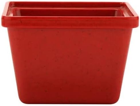 GET Enterprises ML-148-R Melamine Salad Crock - Square 28 oz. Capacity, Red in Saudi Arabia