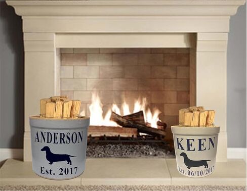 2 Gallon Personalized Stoneware Crock - Dachshund in Saudi Arabia