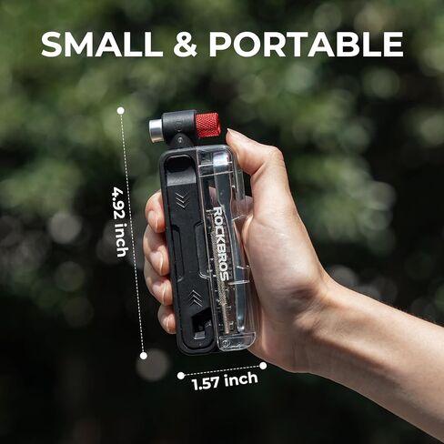 ROCKBROS Bike Tool Kit, Portable Bike Multitool with 7 Magnetic Bits, Ratchet Wrench & CO2 Inflator Nozzle, Bike Tire Repair Kit with Tire Levers for Road and MTB Emergency in Saudi Arabia