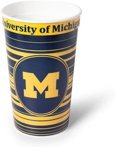 أكواب تذكارية من Westrick Michigan Wolverines سعة 22 أونصة - 4 أكواب بلاستيكية قابلة لإعادة الاستخدام، أدوات للشرب في الاستاد من الدرجة الامتياز لحفلات الباب الخلفي لكرة القدم الجامعية in Kuwait