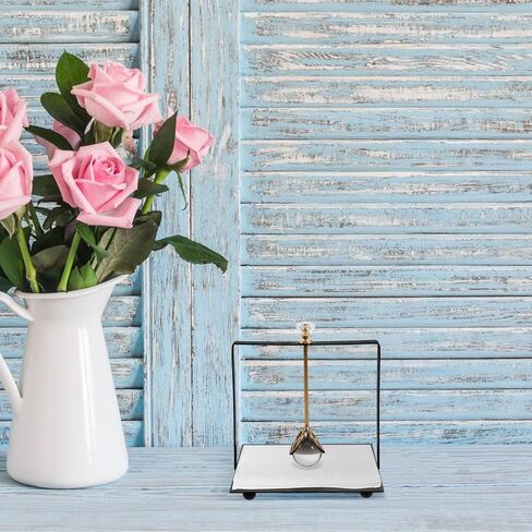 BESPORTBLE Decorative Square Napkin Holder Metal Tissue Dispenser with Weighted Base Black Tabletop Organizer for Restaurant and Home Dining in Saudi Arabia