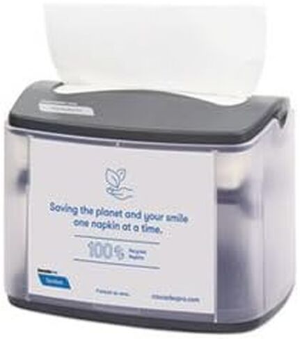 Cascades PRO Tandem Tabletop Napkin Dispenser, 6.1 X 8.16 X 6.3, Gray, 4/carton in Kuwait