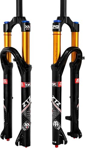 ZTZ 26/27.5/29 inch MTB Air Suspension Fork, Upgraded 34mm Stanchions & 140mm Travel, Rebound Adjust, Straight Steerer, 9x100mm QR, Manual Lockout Front Fork for XC AM Mountain Bike in Kuwait