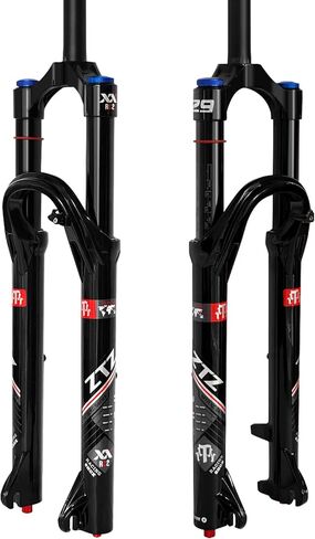 ZTZ 26/27.5/29 inch MTB Air Suspension Fork, Upgraded 34mm Stanchions & 140mm Travel, Rebound Adjust, Straight Steerer, 9x100mm QR, Manual Lockout Front Fork for XC AM Mountain Bike in Saudi Arabia