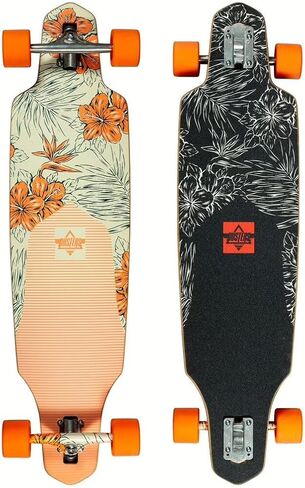 Dusters California Longboard Channel Shore Drop Through 9.375" x 36" Orange in Saudi Arabia