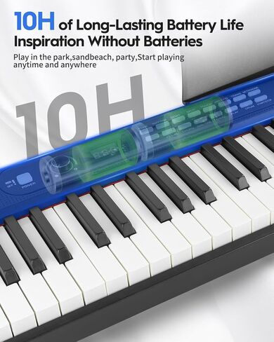 STRICH 88 Key Digital Piano Foldable Full Size Electric Keyboard with Semi-Weighted Sensitive Keys, Portable Electric Piano Set for Beginner, Bundle with Sustain Pedal, Headphones, Music Rest, SEP-88F in Saudi Arabia