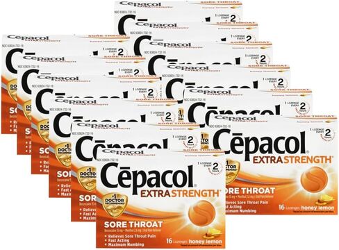 Cepacol Maximum Strength Throat Drop Lozenges, Cherry, 16 Count (Pack of 2) in Kuwait