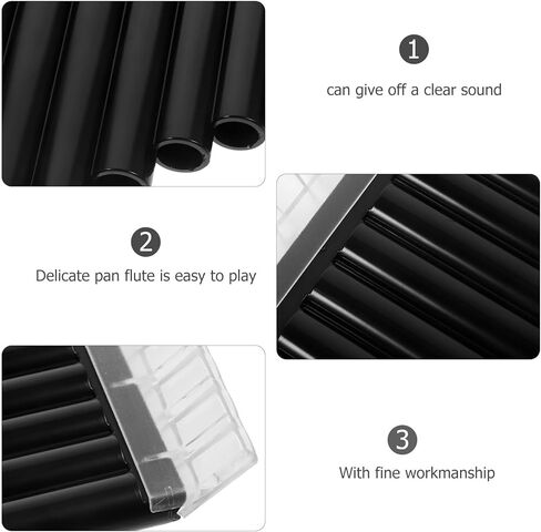 Pan Flutes 18 Pipes C Key Pan Pipe Flute Musical Instrument for Beginners Performance in Saudi Arabia