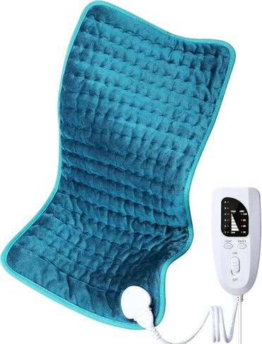 Heating pad for Back/Shoulder/Neck/Leg Pain Relief, Heating Pads for Period Cramps, 6 Fast Heating Settings, Auto-Off, Machine Washable, Birthday Gifts for Women Mom, Extra Large 12"x24", Blue in Saudi Arabia