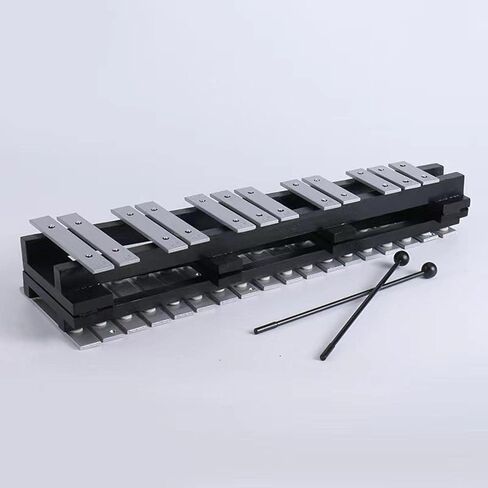 32 Notes Foldable Glockenspiel Xylophone Vibraphone Includes 2 Mallets And in Saudi Arabia