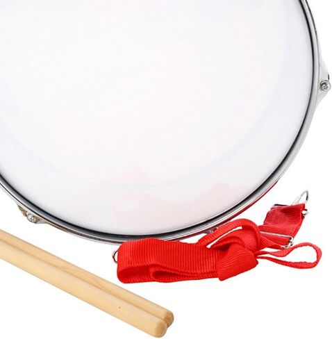 13" Snare Drum for Beginners and Kids, Double Tone Percussion Instrument, Lightweight Educational Practice Pad Drum Kit- Blue in Kuwait