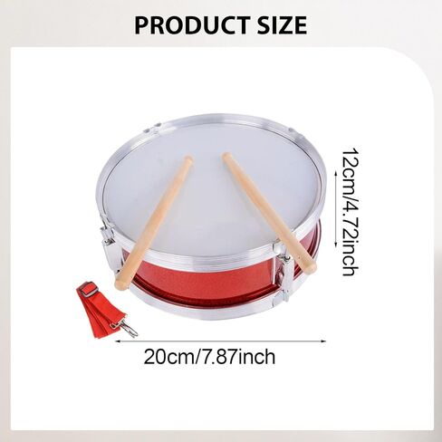 8inch Snare Drum Music Drums Musical Instruments Drumsticks for Teens Children Gifts in Saudi Arabia
