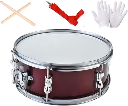 13" Snare Drum Marching Percussion Instrument with Drumsticks Strap Gloves Portable Musical in Kuwait