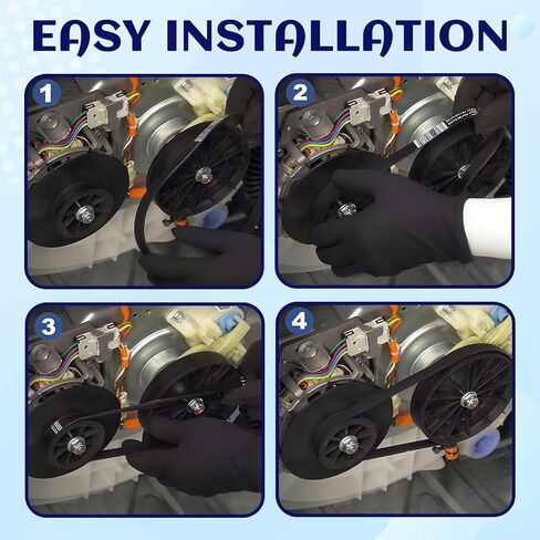 2-Pack WH01X27538 Washer Drive Belt Compatible with GE-Hotpoint Clothes Washing Machine,Replace Parts AP6328256, 4587903, PS12299369, WH01X27538 in Saudi Arabia