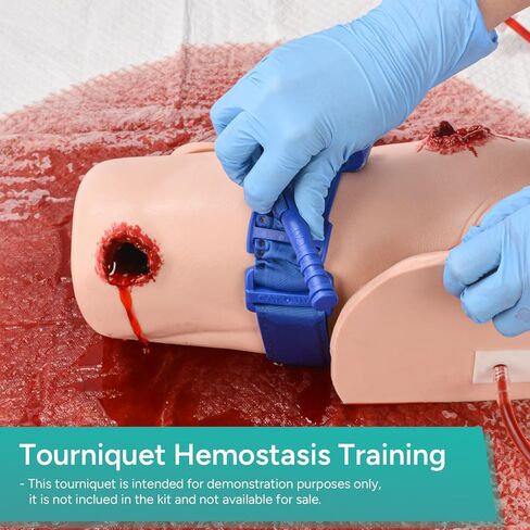 Wound Packing Arm Trainer, Bullet Wound Hemorrhage Control Simulator, Stop The Bleed Training Kit for Hemostasis Training, Shoulder Tourniquet Trainer for Medical Education in Kuwait