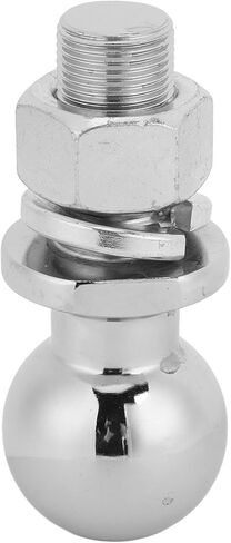 Fabater Trailer Hitch Ball, 2 Inch Diameter Forged Steel 5000lbs Capacity Hitch Ball, Chrome Finish Trailer with Galvanized Nut and Spiral Washer for Boat Campervan ATV in Saudi Arabia