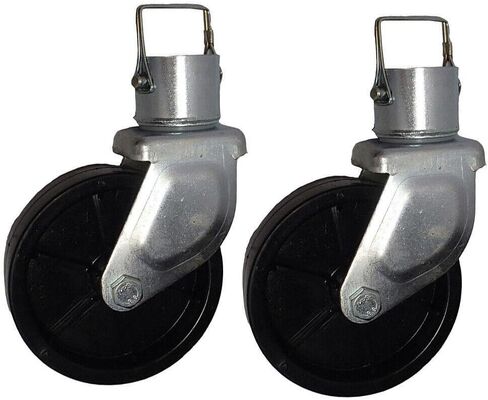 for 2 Pc Trailer Jack Swivel Caster 6 x 2 with Pin Boat Hitch Replacement in Saudi Arabia