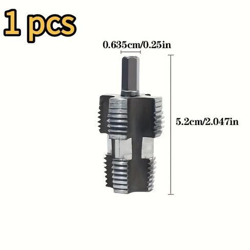 Thread Tap Npt Pipe Tap Upgraded New Tool for Plumbers and Electricians Suitable for Ppr, Thread Repair Machine Tap Silvery High Speed Stee Hand Tapping, Durable Metal Water Pipe Inner Hole Threader in Saudi Arabia