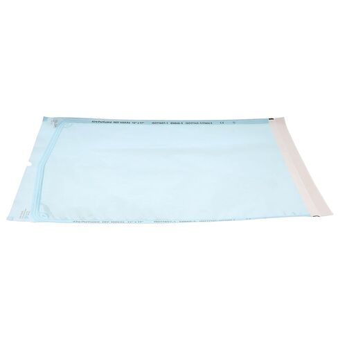أكياس تعقيم Aira 100534 PurGuard ذاتية الغلق مقاس 12 بوصة × 17 بوصة، فيلم أزرق ورقي 200/Bx in Kuwait