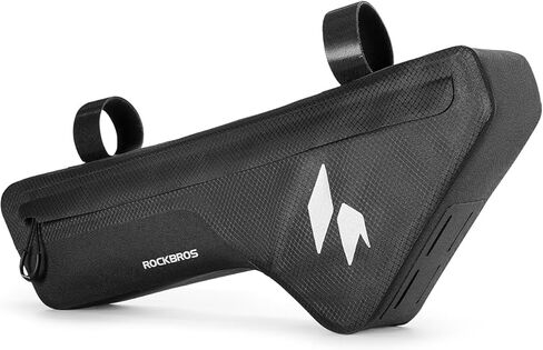 ROCKBROS Bike Frame Bag Waterproof Stable & Complete Set Top Tube Bicycle Storage Bag E-Bike Accessories for Women Men Cycling Fits for Outdoor Long Journey MBT Mountain Road Bike Gear Black in Saudi Arabia