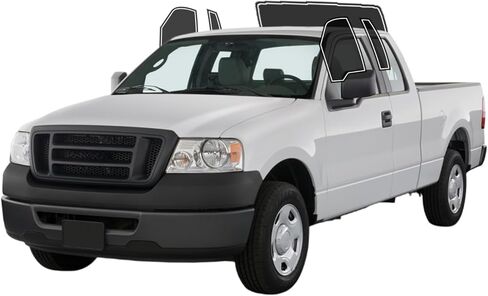Precut Window Tint Film Front Two Door Windows Tint Film Cars Sun Blocking Protection Privacy Anti Shatter Glass 2 Ply Computer Cut Any Tint Shade for Ford F150 Extended Cab 2004-2008 in Kuwait