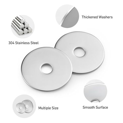 23PCS 1/4" x 2" Fender Washers, 304 Stainless Steel 18-8, Thickened 1/4 Fender Washer,1/4" ID x 2" OD in Saudi Arabia