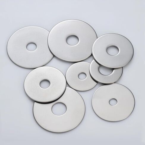 23PCS 1/4" x 2" Fender Washers, 304 Stainless Steel 18-8, Thickened 1/4 Fender Washer,1/4" ID x 2" OD in Saudi Arabia