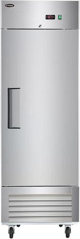27 Inch Upright Commercial Refrigerator, Stainless Steel Single Door, 23 Cu.Ft, 3 Adjustable Shelves, Digital Temperature Control, NSF/ETL Certified, with Casters for Restaurant, Bar, Kitchen in Kuwait