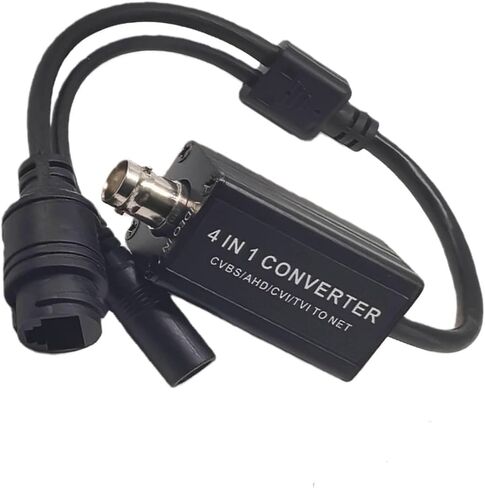 4 in 1 Analog to Converter Adapter for CCTV Security Cameras with BNC Input RJ45 Output H.265 RTSP 1080P in Saudi Arabia