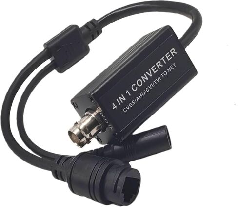 4 in 1 Analog to Converter Adapter for CCTV Security Cameras with BNC Input RJ45 Output H.265 RTSP 1080P in Saudi Arabia