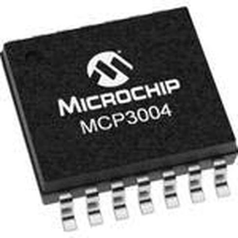 Microchip Technology, MCP3004-I/ST, 4-Channel Single ADC - SAR - 200ksps - 10-bit Serial - Automotive - 14-Pin TSSOP - Tube (96 Item/s) in Saudi Arabia