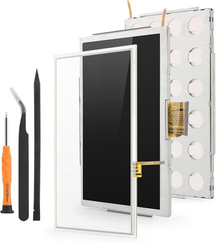 for Nintendo Wii U Gamepad Screen Replacement for Nintendo Wii U Gamepad LCD Display Touch Screen Digitizer Assembly Replacement with Tools（Black） in Kuwait