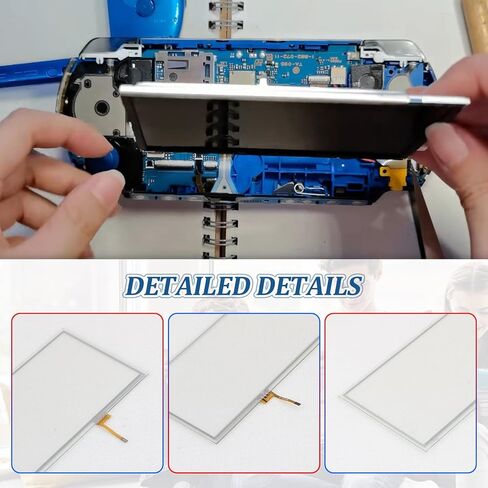 for Nintendo Wii U Gamepad Screen Replacement for Nintendo Wii U Gamepad LCD Display Touch Screen Digitizer Assembly Replacement with Tools（Black） in Kuwait