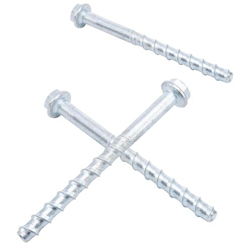 5/8" x 8" Concrete Screws (10 PCS) Concrete Anchor Bolts, Zinc Plated in Kuwait