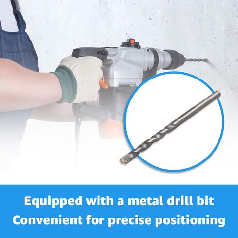 Concrete Screws 1/4" x 1-1/4" 100PCS 410 Stainless Steel Hex Concrete Screw with Drill Bit and Hex Bit Socket for Masonry Block Brick in Kuwait