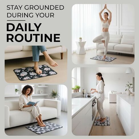 Grounding Mat for Feet - Grounding Well Mat with Anti-Slip Surface - Improves Sleep,Energy and Ailments, Reduces Stress - Complete Earthing Pad for feet, Desk, or Chair in Kuwait