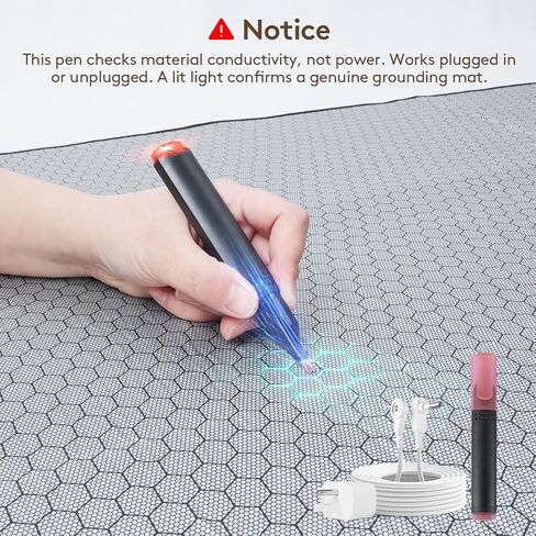 حصيرة التأريض من الجرافين للسرير: علاج أرضي داخلي لتحسين النوم وتعزيز الطاقة - وسادة نوم موصلة مع فوائد مؤرضة - مجموعة هدايا صحية للنساء (الملكة) in Kuwait