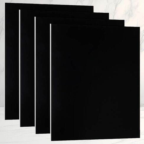 4 Pack 12 x 12 x 1/32 (0.03") Inch Anodized Aluminum Sheets, Black 5052 Aluminum Alloy Blanks, 0.8MM Corrosion Resistant Metal Engraving Plate for DIY Crafting, Sign Making, Home Decor in Saudi Arabia
