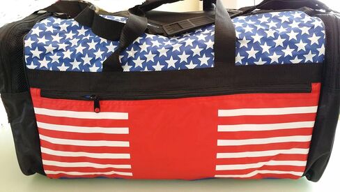 Taekwondo Sparring Gear Martial Arts Gear Equipment Bag Tae Kwon Do Karate MMA American Flag Big Bag 13"x27"x14" in Saudi Arabia