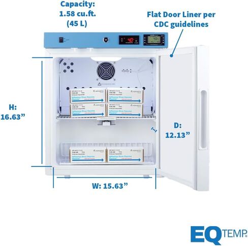 1.58 متر مكعب. ثلاجة طبية بحجم قدم، معتمدة من NSF/ANSI 456، لتخزين اللقاحات - ACR161WNSF456 in Kuwait
