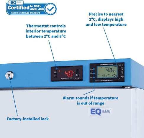 1.58 متر مكعب. ثلاجة طبية بحجم قدم، معتمدة من NSF/ANSI 456، لتخزين اللقاحات - ACR161WNSF456 in Kuwait